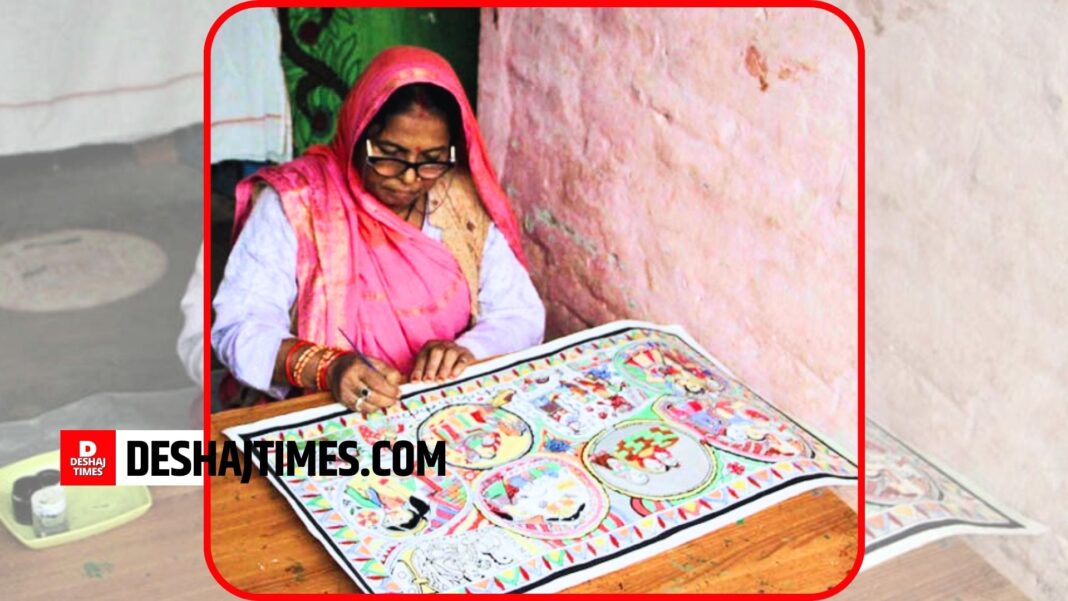 Bihar News | Padmashree Award Shanti Devi, Madhubani Painting, Shivan Paswan, Tattoo Painting, Padmashree