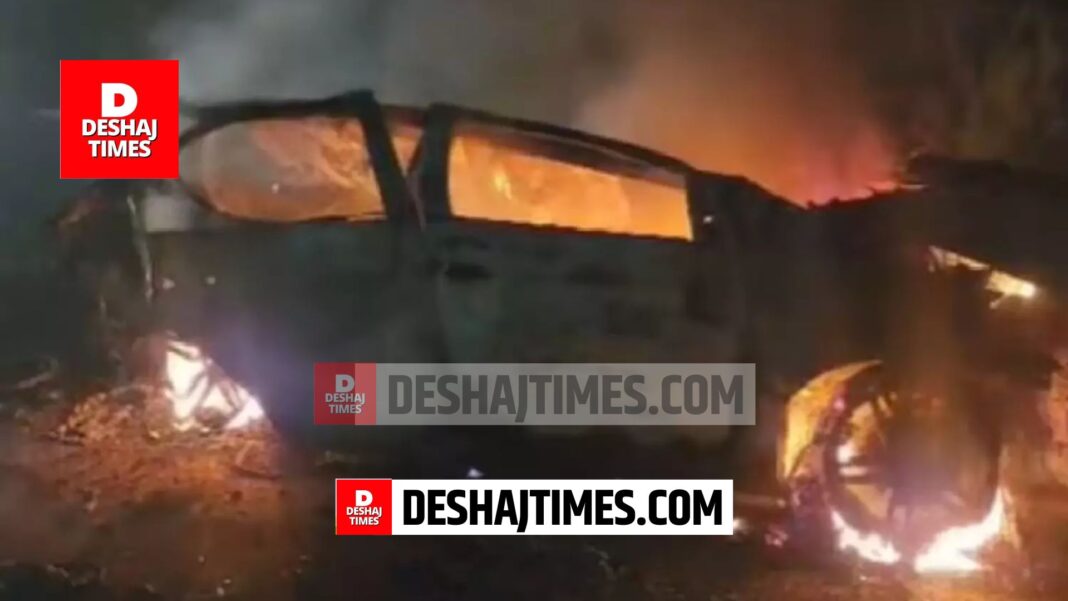 Road Accident, Punjab News, Jalandhar News, Pathankot News, Fierce collision between truck and car, 5 friends burnt alive to death