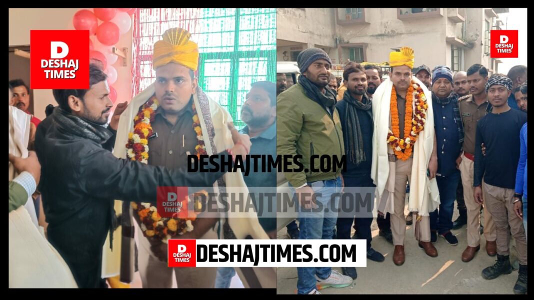 Muzaffarpur News | Gaighat News | Gaighat will miss police station incharge Monu Kumar very much, when people bid farewell, eyes filled with tears