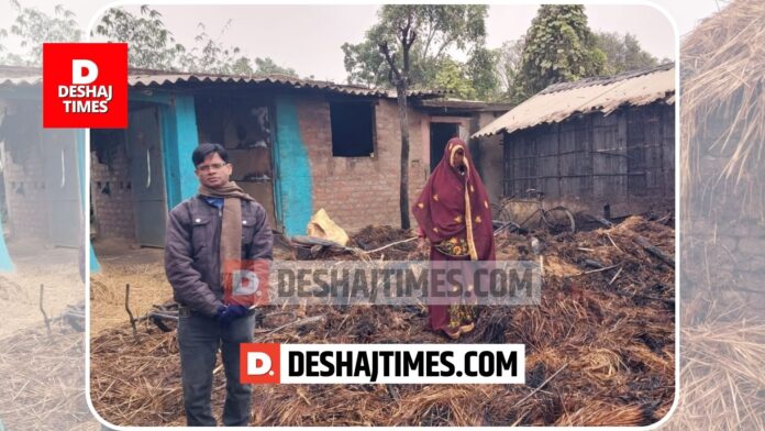 3 houses caught fire in Madhubani, people ran after seeing the flames 3 houses caught fire in Madhubani, people ran after seeing the flames