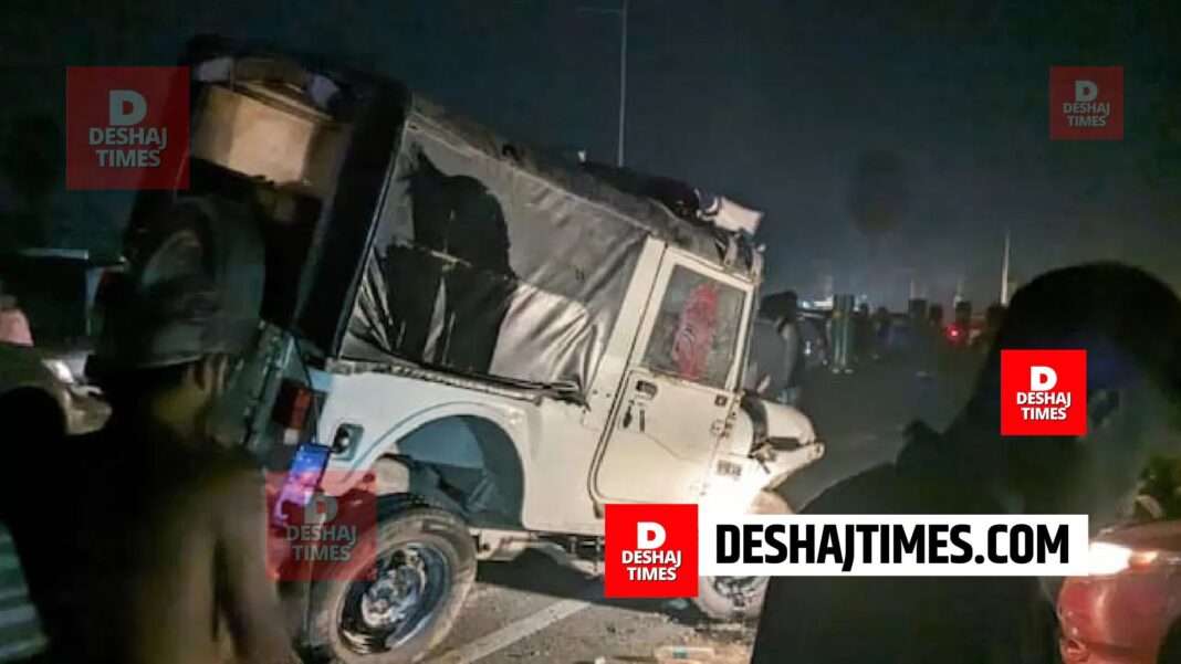 Tejashwi Yadav Convoy Car Accident | Scott car of Tejashwi Yadav's Jan Vishwas Yatra convoy met with accident, Madhubani driver killed, 6 policemen and 4 passengers of the other car injured