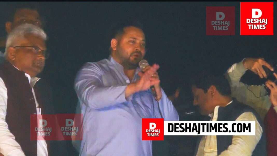 During Jan Vishwas Yatra in Darbhanga, Tejashwi expressed fear of crowd stopping, theft took place