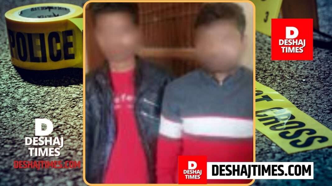 Darbhanga News | Tilakeshwar OP Police Two youths caught with country made pistol in Tilakeshwar's Sugharain