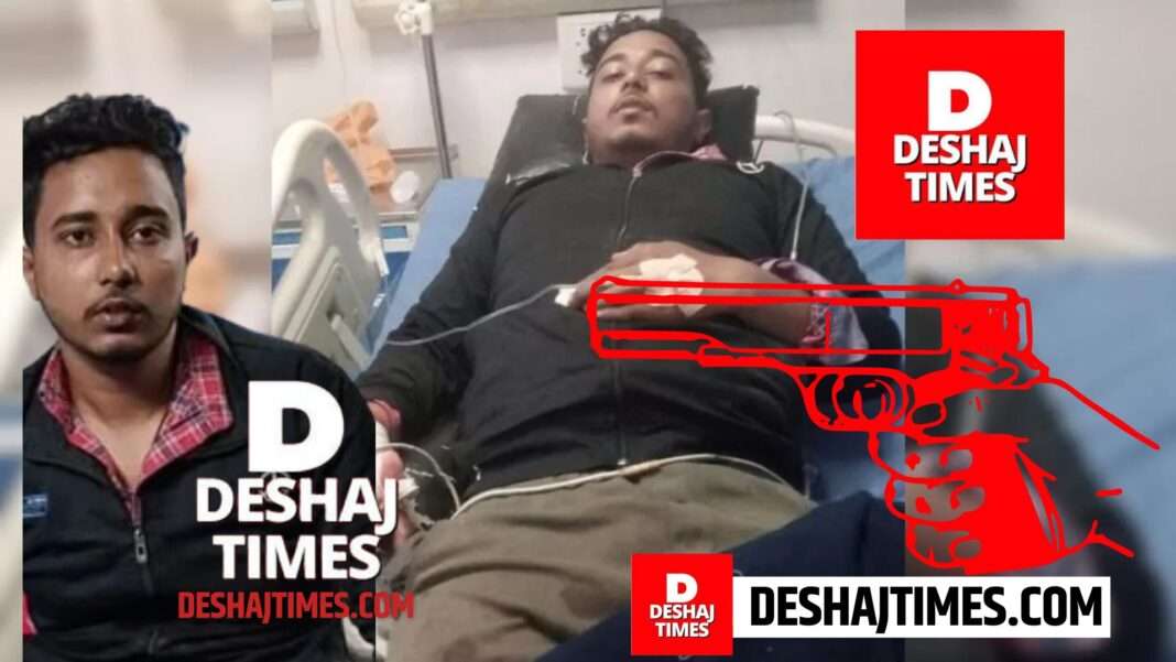Muzaffarpur News | Bihar Hindi News | BJP leader's son shot at Sadatpur-Darbhanga turn, people caught the attacker and thrashed him, but he escaped from police custody