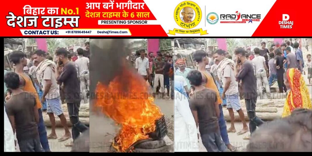 Violent clash during immersion in Sitamarhi, two people killed, many injured, arson, ruckus। DeshajTimes.Com