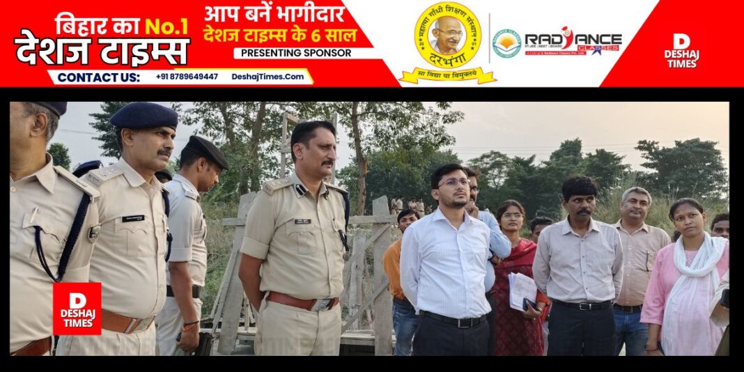 All necessary things will be available at Chhath Ghats of Muzaffarpur, DM Subrata Kumar Sen and Senior Superintendent of Police Rakesh Kumar inspected । DeshajTimes.Com