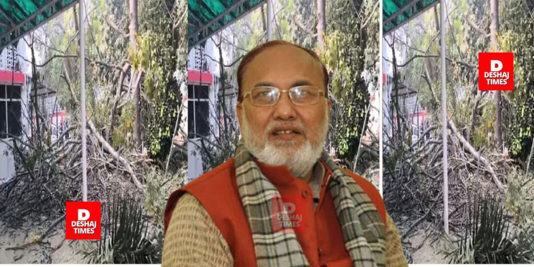 Abdul Bari Siddiqui narrowly escaped in Patna, tree fell on his house