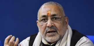 कांग्रेस पर गिरिराज सिंह का बड़ा हमला, बोले- ‘आपसी लड़ाई से ही खत्म हो जाएगी पार्टी’