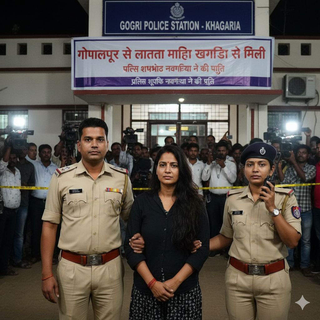 मायके से लापता हुई बहू Khagaria से बरामद, दहेज के आरोप पर Police Action