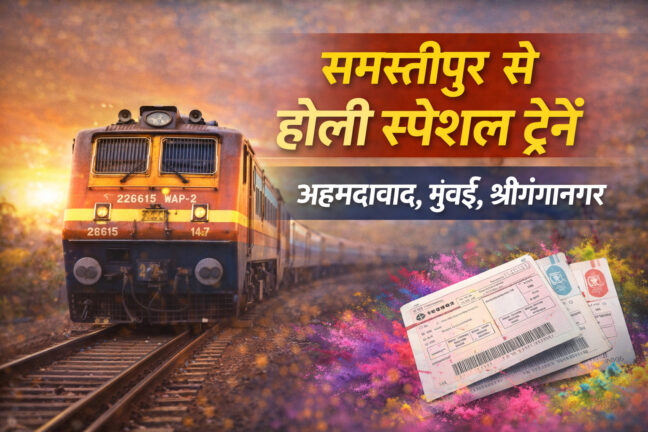 होली स्पेशल ट्रेनें: यात्रियों की सुविधा के लिए रेलवे का बड़ा ऐलान, Mumbai, Ahmedabad, Shri Ganganagar के लिए चलेंगी खास ट्रेनें