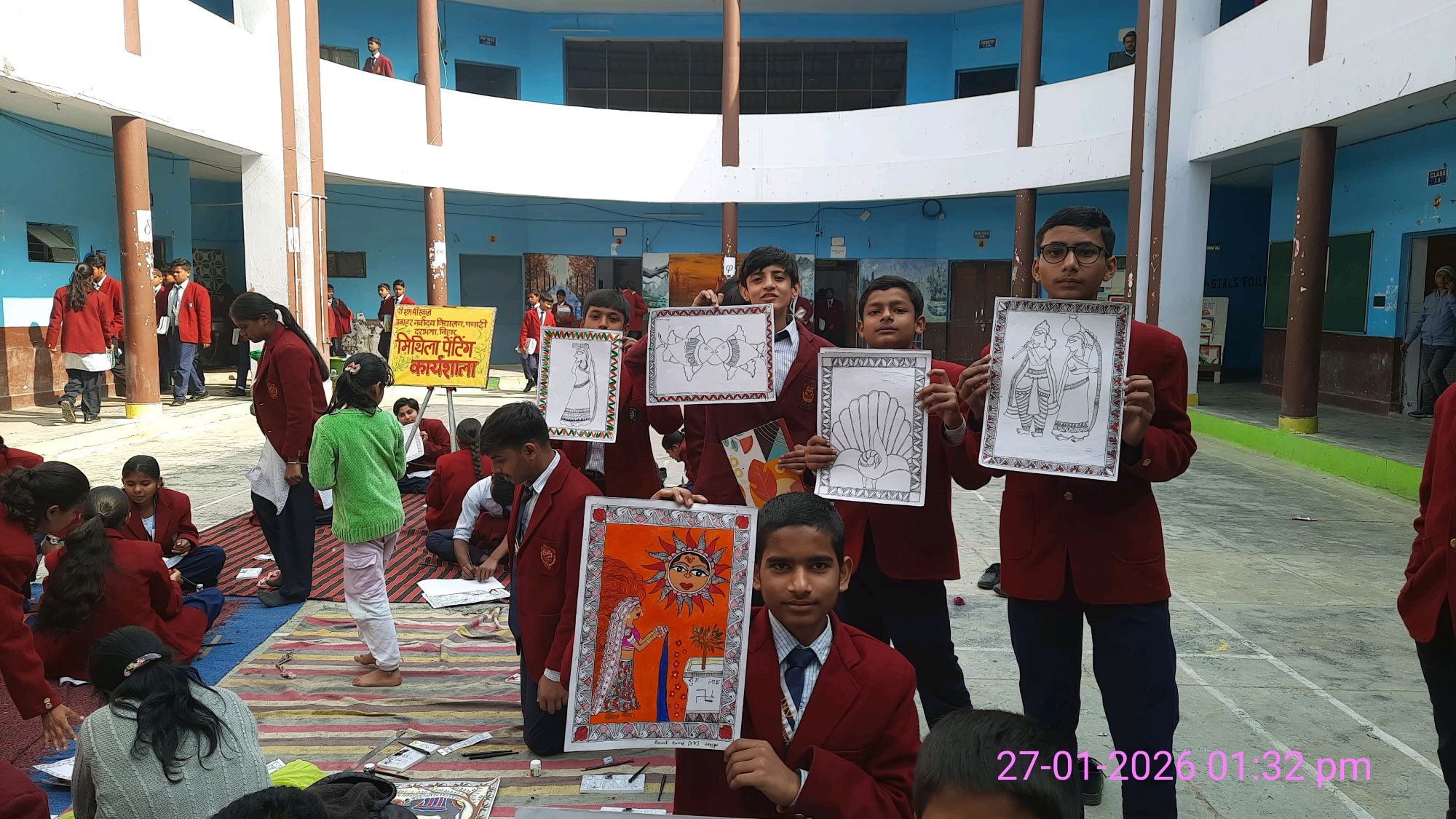 Darbhanga News: दरभंगा नवोदय विद्यालय में 15 दिवसीय 'Mithila Painting' कार्यशाला का आगाज, छात्रों में भरा नया जोश