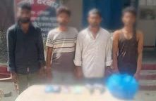 Madhubani Crime News: आधी रात को लूट का बना रहे थे प्लान, पुलिस ने घेराबंदी कर 4 शातिरों को दबोचा, देसी कट्टा और गांजा बरामद