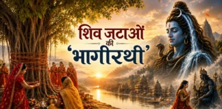 Deshaj Times Special: शिव जटाओं की ‘भागीरथी’, वट-सिंदूरी से अलंकृत सत्य-सावित्री Deshaj Times Special: The 'Bhagirathi' Flowing from Shiva's Locks—Satyavan and Savitri, Adorned with Banyan and Vermilion.