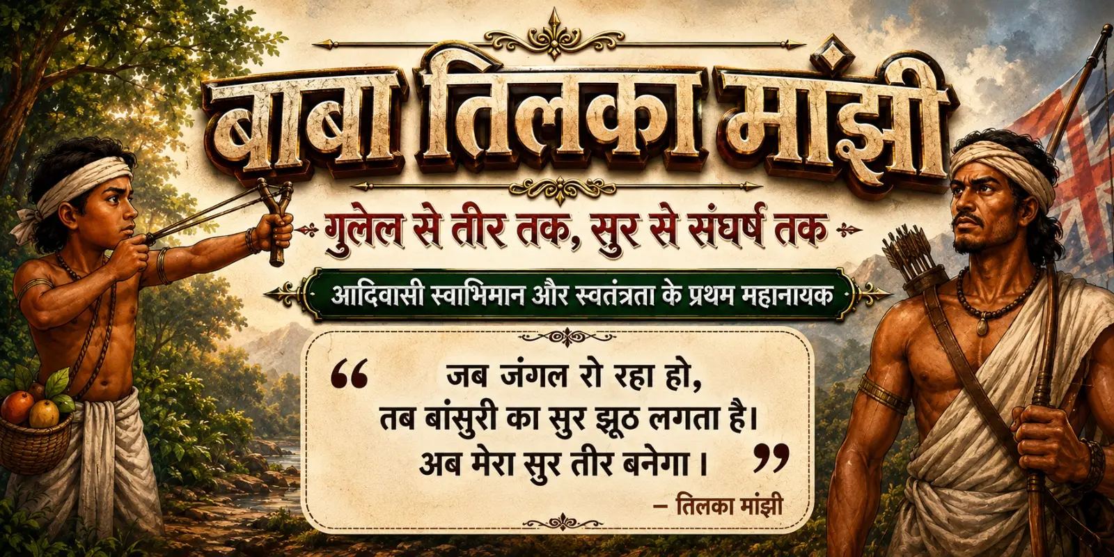 Bhagalpur News: It isn't just 'Krishna' who plays the bamboo flute—Tilka will play it too...The Tilka Manjhi Story