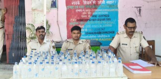 Darbhanga में बड़ी कार्रवाई: 83 लीटर ‘मामा श्री’ अवैध शराब ज़ब्ती, 2 नामजद; पुलिस का सख्त संदेश