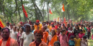 मोतिहारी में विष्णु महायज्ञ का विसर्जन, ड्रोन से निगरानी, पुलिस छावनी में तब्दील रहा गांव
