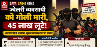 Gaya Crime News: ज्वेलरी व्यवसायी को गोली मारी, 45 लाख लूटे; इलाके में हड़कंप
