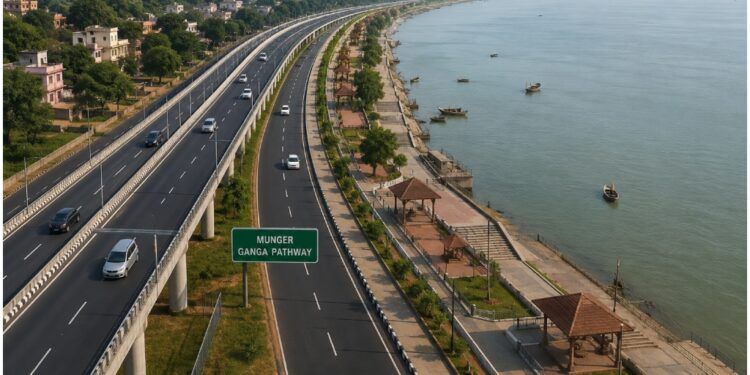 Munger News: मुंगेर से सुल्तानगंज-भागलपुर तक बनेगा 40.80 KM लंबा Bihar Marine Drive, 83 KM लंबा गंगा पथवे से बदलेगी क्षेत्र की तस्वीर, पढ़िए -14 छोटे-13 बड़े व्हीकल अंडरपास! | Deshaj Times Munger News: मुंगेर से सुल्तानगंज-भागलपुर तक बनेगा 40.80 KM लंबा Bihar Marine Drive, 83 KM लंबा गंगा पथवे से बदलेगी क्षेत्र की तस्वीर, पढ़िए -14 छोटे-13 बड़े व्हीकल अंडरपास!