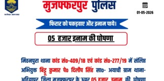 Muzaffarpur Police: 6 डकैत भगोड़ा घोषित, मुजफ्फरपुर पुलिस ने रखा इनाम… बताइए गुप्त ₹5 हज़ार पाइए!