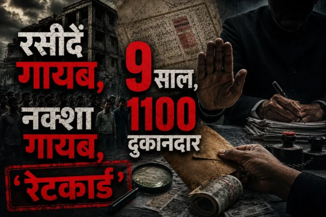 Deshaj Times Special: रसीदें गायब, नक्शा गायब, जवाबदार बहाल, 9 साल, 1100 दुकानदार, फाइलों में दफन वसूली का ‘ रेटकार्ड ‘