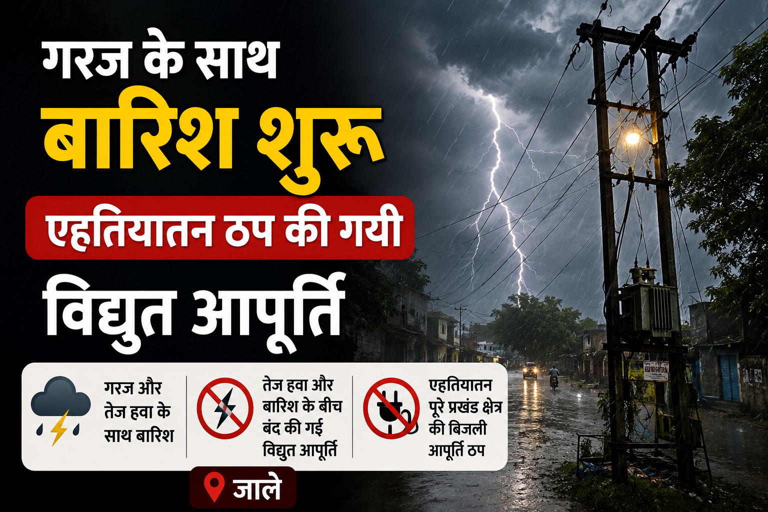 दरभंगा के जाले- सिंहवाड़ा घुप्प अंधेरा: मौसम ने बदली करवट! बारिश से मिली राहत, पर बिजली गुल; जानें क्यों ठप हुई सप्लाई? दरभंगा के जाले- सिंहवाड़ा घुप्प अंधेरा: मौसम ने बदली करवट! बारिश से मिली राहत, पर बिजली गुल; जानें क्यों ठप हुई सप्लाई?