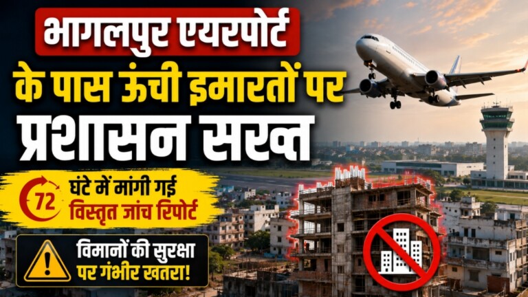 Bhagalpur Airport News: हो सकता है बड़ा हादसा! Bhagalpur Airport के पास बनीं खतरनाक ऊंची इमारतें! DM का बड़ा आदेश, 72 घंटे में कीजिए रिपोर्ट