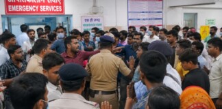 महिला मरीज की मौत के बाद DMCH बना रणक्षेत्र! परिजनों और जूनियर डॉक्टरों में भिड़ंत, इमरजेंसी रही ठप महिला मरीज की मौत के बाद DMCH बना रणक्षेत्र! परिजनों और जूनियर डॉक्टरों में भिड़ंत, इमरजेंसी रही ठप