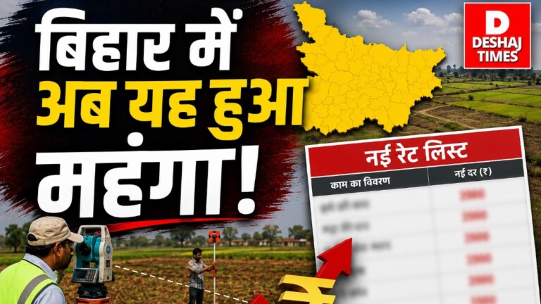 Bihar Land News: बिहार में जमीन मापी हुई महंगी! गांव से लेकर शहर तक जानिए नई रेट लिस्ट