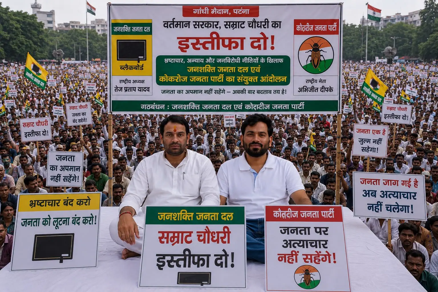 Bihar Politics बिहार में अब ‘कॉकराच’ आंदोलन! तेजप्रताप यादव ने CJP मुखिया अभिजीत दीपके को क्यों बुलाया पटना? | पढ़िए – तेजप्रताप ने क्या कहा Bihar Politics बिहार में अब ‘कॉकराच’ आंदोलन! तेजप्रताप यादव ने CJP मुखिया अभिजीत दीपके को क्यों बुलाया पटना? | पढ़िए – तेजप्रताप ने क्या कहा