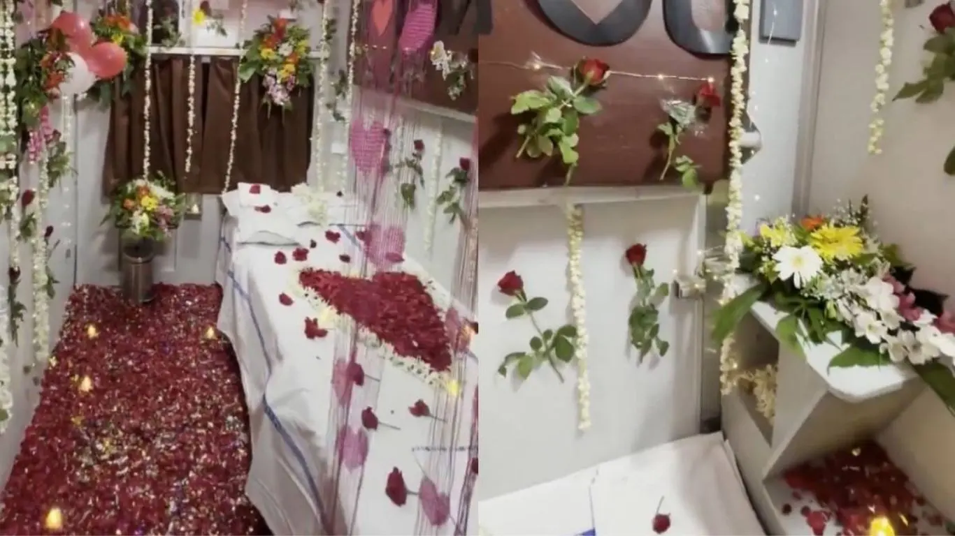 ट्रेन में ‘सुहागरात’ वाला कूपे बनाना पड़ा महंगा! आपने देखा क्या? देखिए तस्वीरें, सामने आया रेलवे का बयान, जानें ट्रेन में ‘सुहागरात’ वाला कूपे बनाना पड़ा महंगा! आपने देखा क्या? देखिए तस्वीरें, सामने आया रेलवे का बयान, जानें